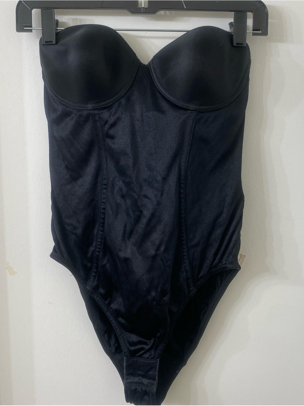 Cabernet Black Strapless Shapewear Bodysuit